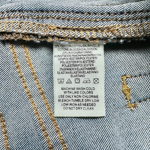 Free People | Women | Dark Wash Mid Rise Stretch Skinny Jeans | Size 27 - Picture 8 of 9